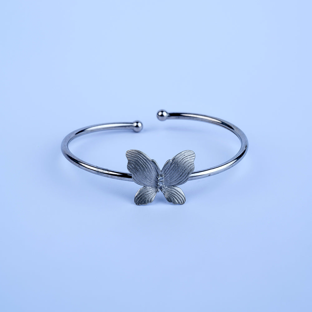 Met Polish Butterfly  Silver Bracelet